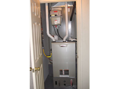 Residential gas furnace install